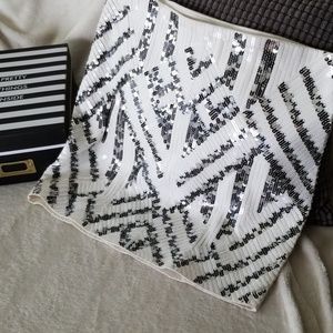 Art Deco High Waisted Mini Skirt